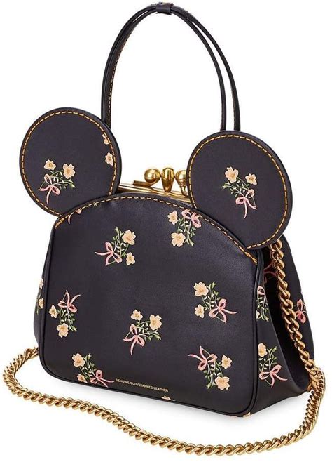 Disney Minnie Mouse Floral Kisslock Leather Bag by COACH Black | Disney purse, Coach bags ...