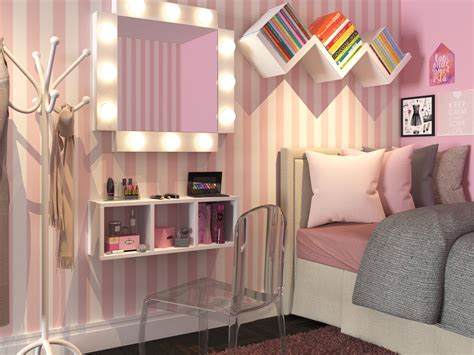 Quarto pequeno com decoração blush pink | Decoração quarto pequeno, Decoração quarto pequeno ...