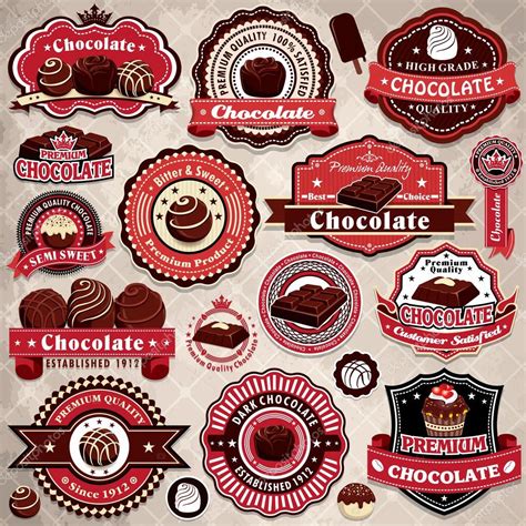 Vintage chocolate label set template ⬇ Vector Image by © Donnay ...