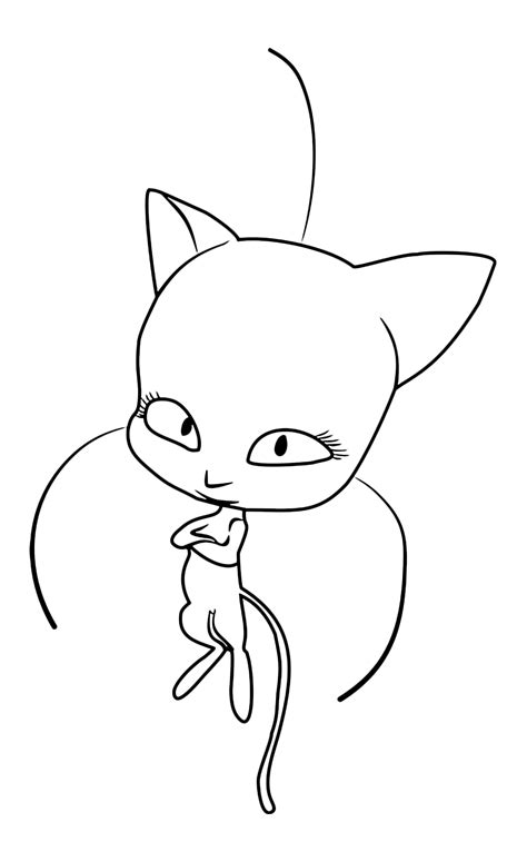 Ladybug And Cat Noir Kwami Coloring Pages