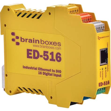 Brainboxes - Ethernet To 16 Digital Inputs + Rs485 Gateway ED-516 ...