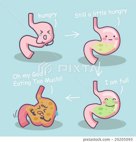 Hungry Stomach Cartoon