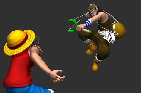 ArtStation - ONE PIECE LUFFY VS USOPP