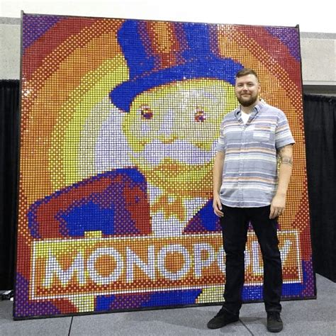 Gigantic Pop Culture Portraits Made From Thousands of Rubik's Cubes