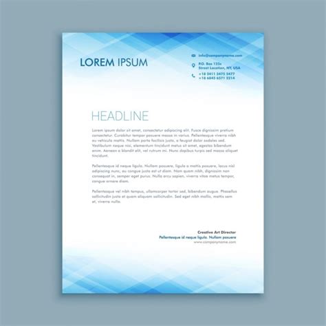 Abstract business letterhead template Vector | Free Download