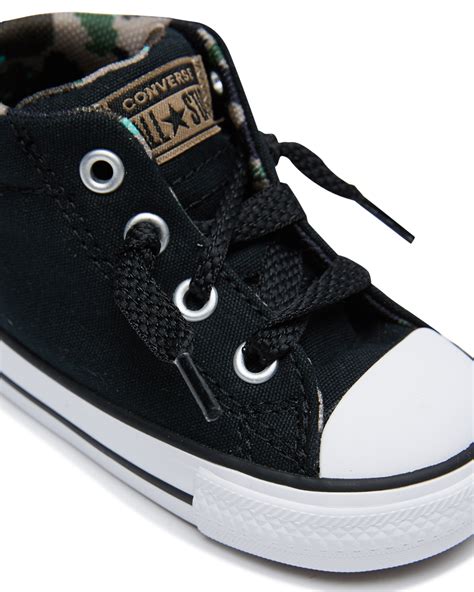 Converse Kids Chuck Taylor Street Digi Camo Shoe - Toddlers - Black | SurfStitch