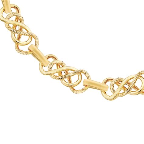 Goldsmiths 9ct Yellow Gold Celtic Bracelet 1.21.5912 | Goldsmiths