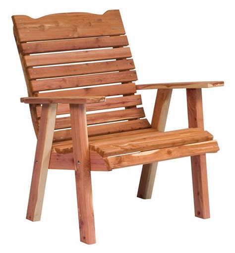 Cedar Wood Patio Lounge Chair from DutchCrafters Amish Furniture