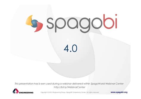 What's new with SpagoBI 4.0 - Business Intelligence at your fingertip…