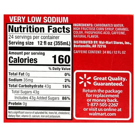 Coca Cola 20 Oz Nutrition Facts