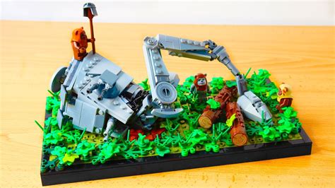 Lego Star Wars AT-ST Down Diorama MOC | Brick Finds & Flips