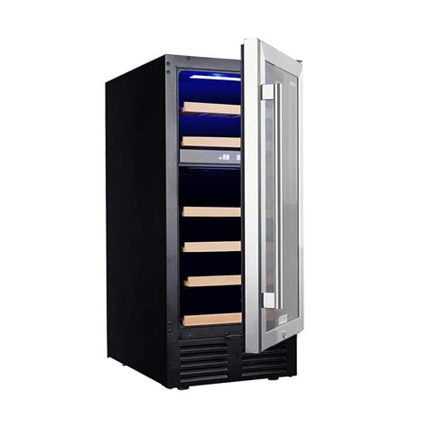 15 in. Built-in or Freestanding Wine Cooler Refrigerators 28 Bottle ...