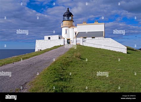 Stoer Head Lighthouse, on the Stoer peninsula near Point of Stoer. by ...