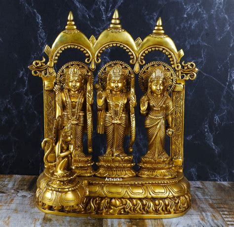Buy Artvarko Ram Darbar Statue Shree Ram Ji Sita Laxman Hanuman Home ...