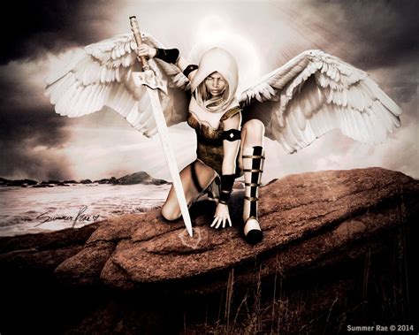 Angel Art, Guardian Angel, Winged Soldier, Archangel, Sword Art, Mythology Art, Mystical Art ...