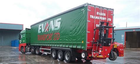 New 45ft Cartwright Artic Trailer with Forklift - Evans Transport Blog