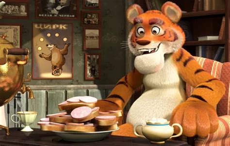 Wallpaper tiger, Masha and the bear, The animated series, Mouser images for desktop, section ...