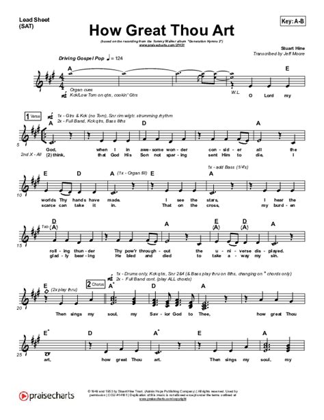 How Great Thou Art Sheet Music PDF (Tommy Walker) - PraiseCharts