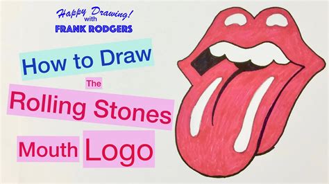 How to Draw The Rolling Stones Mouth Logo. Iconic Images No 3. Happy ...