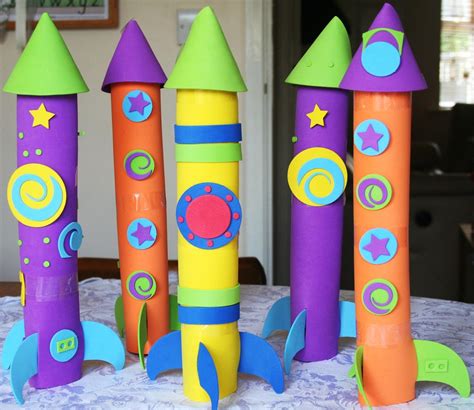 Easy to make rocket ships | Kids Rocket Crafts | Pinterest | Ships, Easy and Spaces