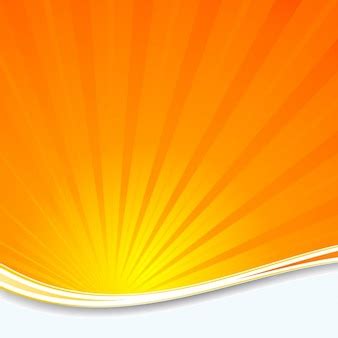 Free Vector | Orange sunburst background