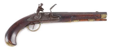 Lot Detail - (A) ATTRACTIVE FLINTLOCK KENTUCKY PISTOL.