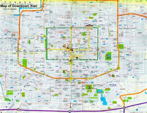 Xi'an Map Tourist Attractions - ToursMaps.com