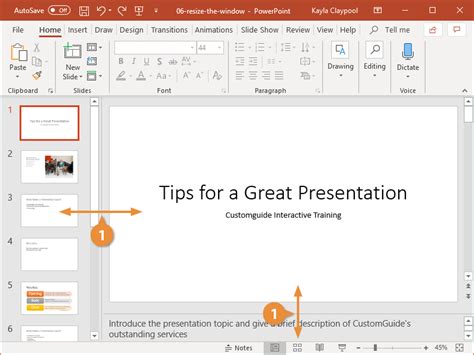 Zoom in PowerPoint | CustomGuide