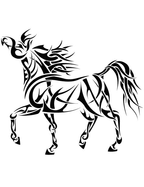 Arabian Horse Tattoo - Cliparts.co