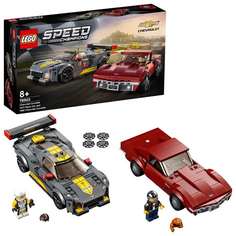 LEGO Speed Champions - Masina de curse Chevrolet Corvette C8.R si Chevrolet Corvette 1968 76903 ...