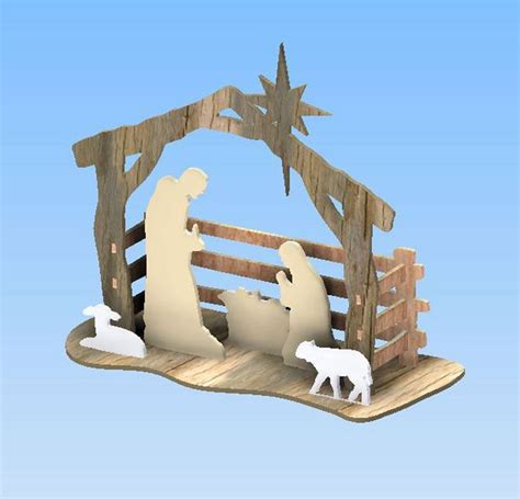 Simple Nativity Scene | Scroll saw patterns free, Scroll saw patterns, Simple nativity