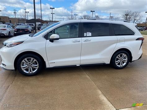 2021 Blizzard White Pearl Toyota Sienna Platinum AWD Hybrid #141563774 Photo #4 | GTCarLot.com ...