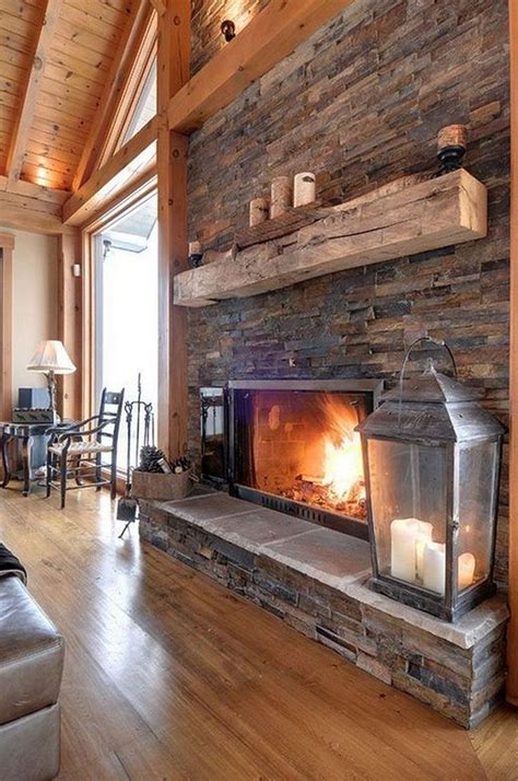 25+ Amazing Rustic Stone Fireplace Ideas Best Home Design - Page 24 of 26 | Farmhouse fireplace ...