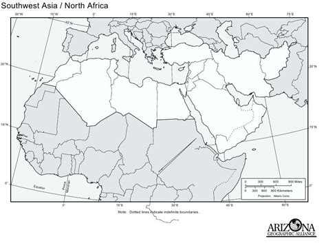 Blank Map Of North Africa And The Middle East | Map Of Africa