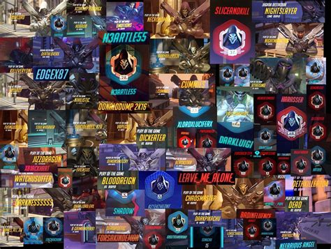 A compilation of Reaper-players' names. : Overwatch