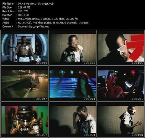 Kanye West - Stronger - Download Music Video Clip from VOB Collection «Hitzone 43»