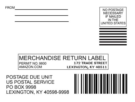 Return Mailing Label