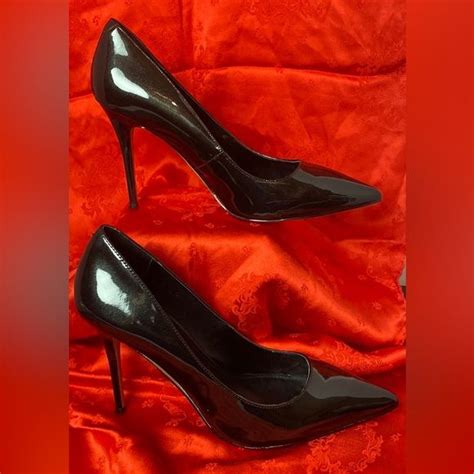 WHBM Signature Olivia Black Slate Patent Leather 3.75” Pumps Heels Shoes 7.5 | Pumps heels ...