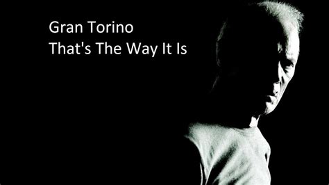 Gran Torino Ending Shootout || That's The Way It Is || Tribute - YouTube