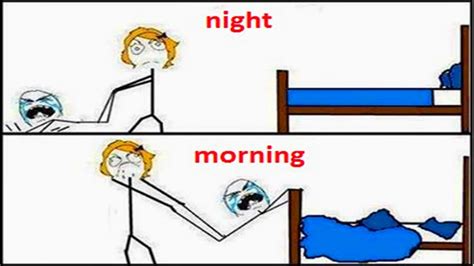 morning night meme - Funny Pictures And Memes