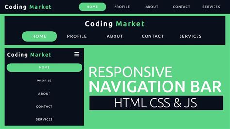 Responsive Navbar Template Using Html Css And Javascript | Hot Sex Picture