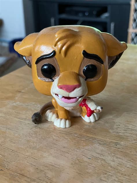 Hand-Painted The Lion King Simba Pop Funko | Etsy