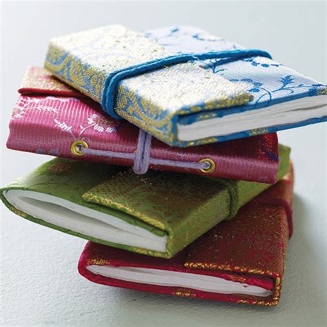 Handmade Sari Pocket Notebook By Paper High | notonthehighstreet.com