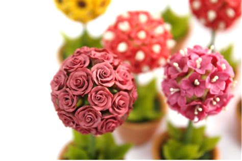 Miniature Polymer Clay Flowers Supplies Miniature by Mycraftgarden