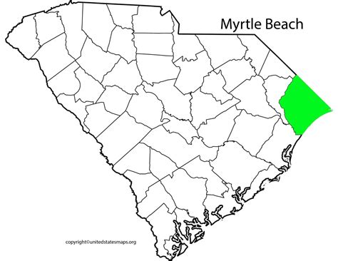 Myrtle Beach Map | Map of Myrtle Beach South Carolina