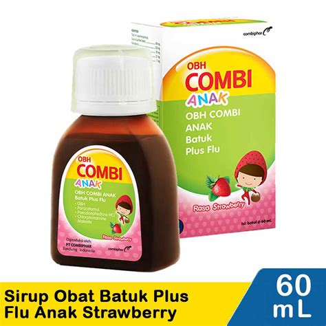 Obh Combi Sirup Obat Batuk (Anak) Strawberry Btl 60Ml | Klik Indomaret