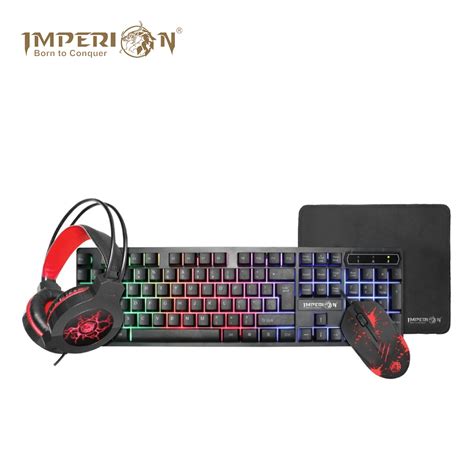 Imperion GC 303 / GC-303 Blaze Storm Keyboard Combo Set Black ( 4 Items in 1 ) : NB Plaza