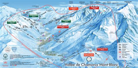 Chamonix Piste Map / Trail Map (high res.)