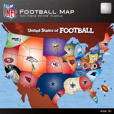 NFL USA Team Map