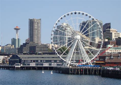 Seattle Great Wheel | Cool places to visit, Places to visit, Seattle ...